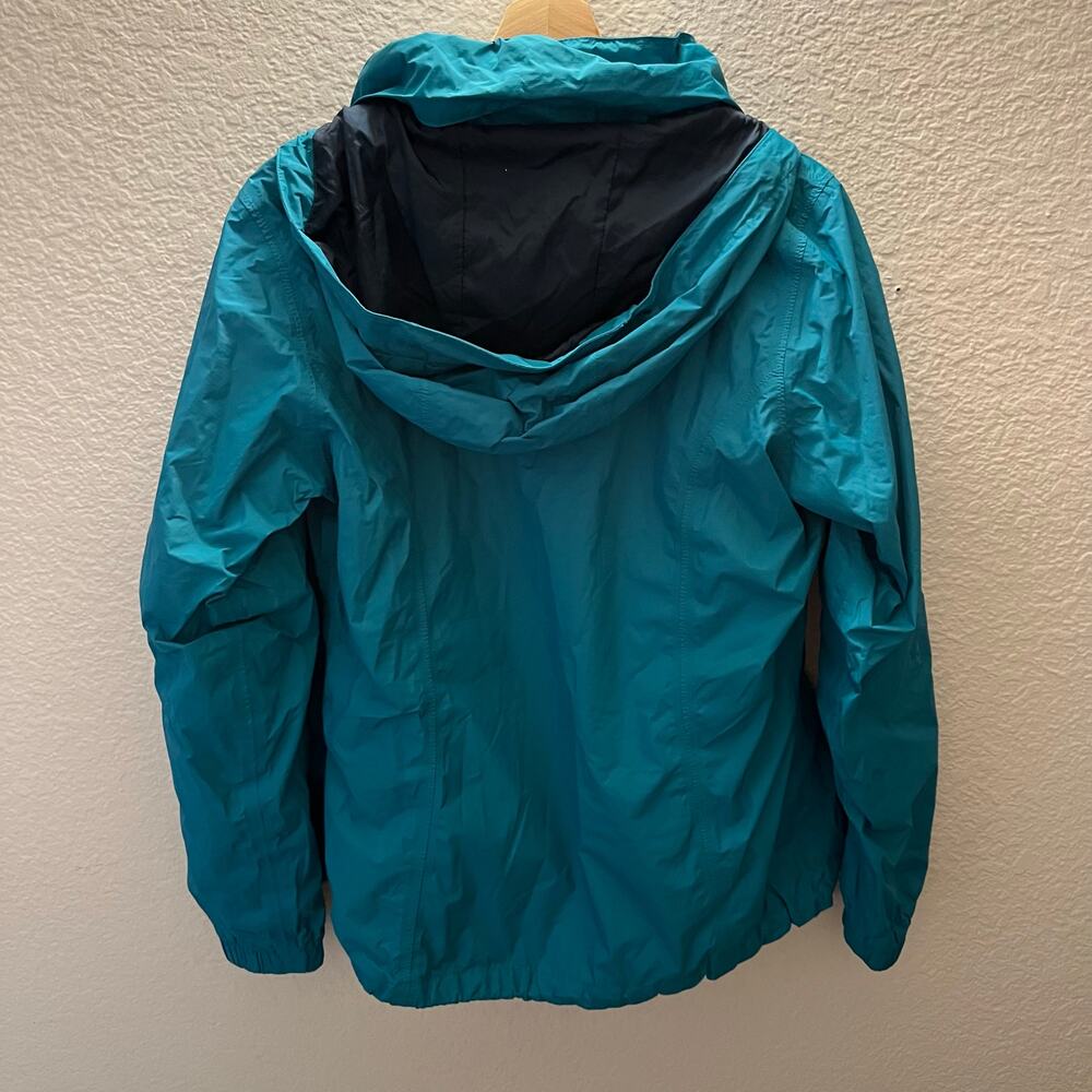 The North Face Resolve Jacket Womens Large Teal HyVent Waterproof Hooded Rain - Picture 2 of 10